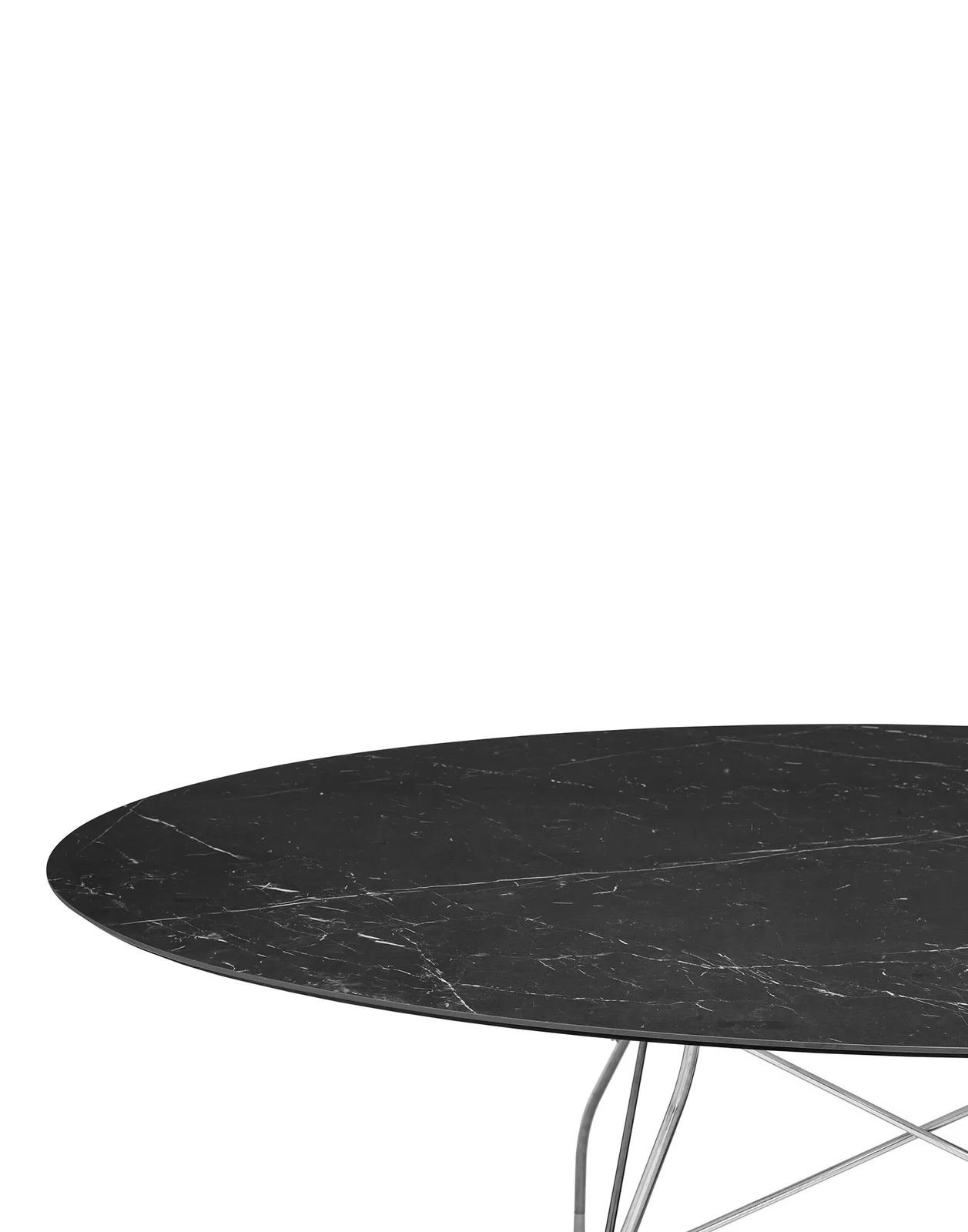 Стол Glossy (черный/хромированный) 192x118см Kartell, арт. 4572/MN — изображение товара 2