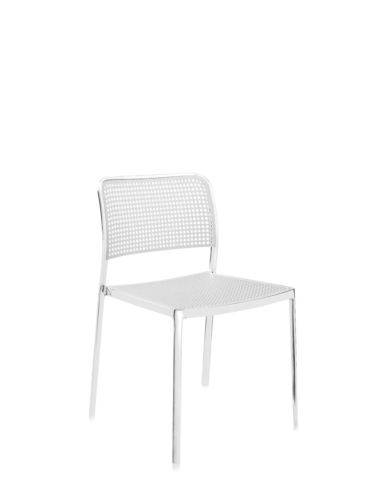 Стул Audrey Shiny (белый/хромированный) Kartell, арт. 5877/L1 — изображение товара 4