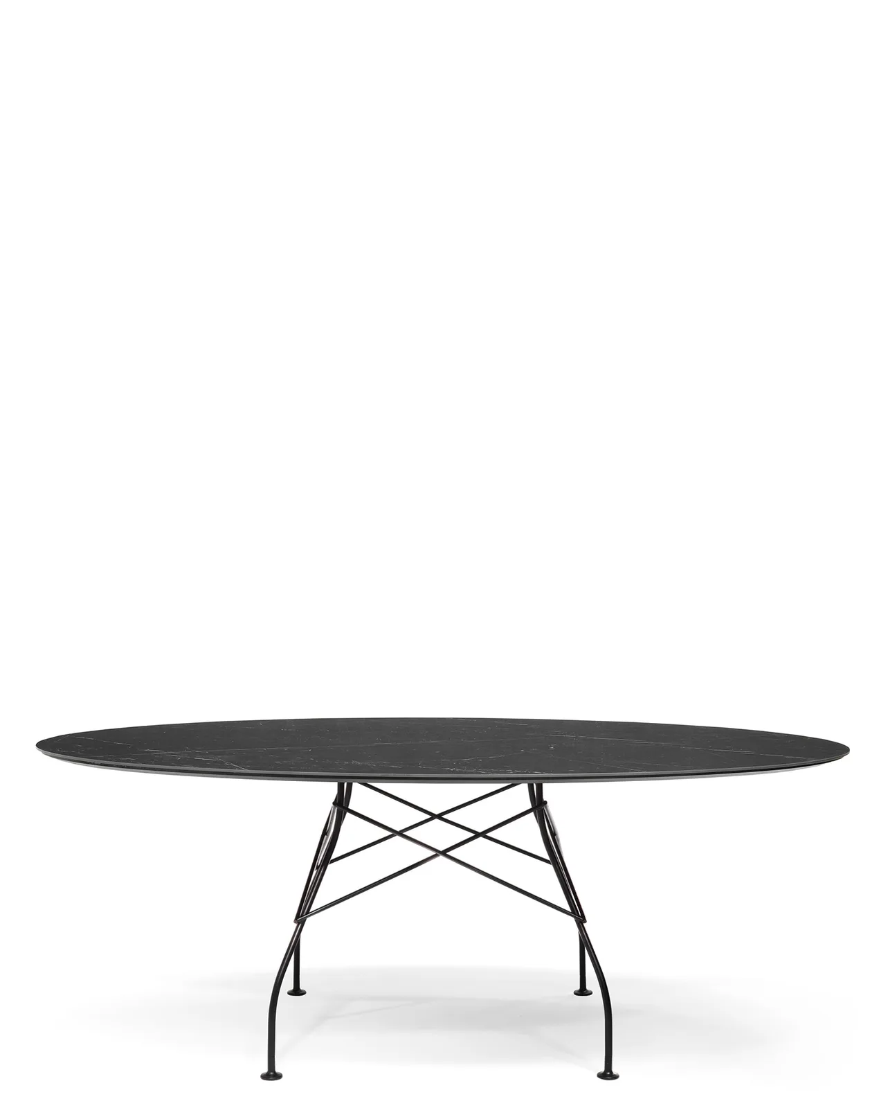 Стол Glossy (черный) 192x118см, мрамор Kartell, арт. 4573/MN