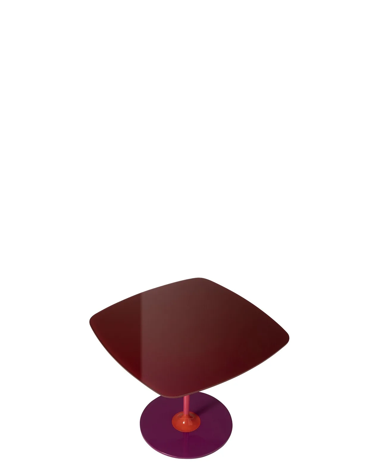 Стол журнальный Thierry (красный) 50X50см Kartell, арт. 4040/BO — изображение товара 3