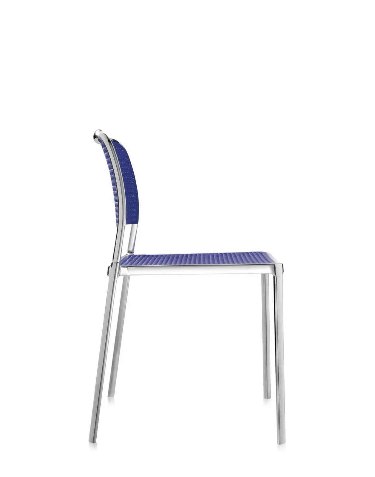 Стул Audrey Shiny (синий/хромированный) Kartell, арт. 5877/L7 — изображение товара 3