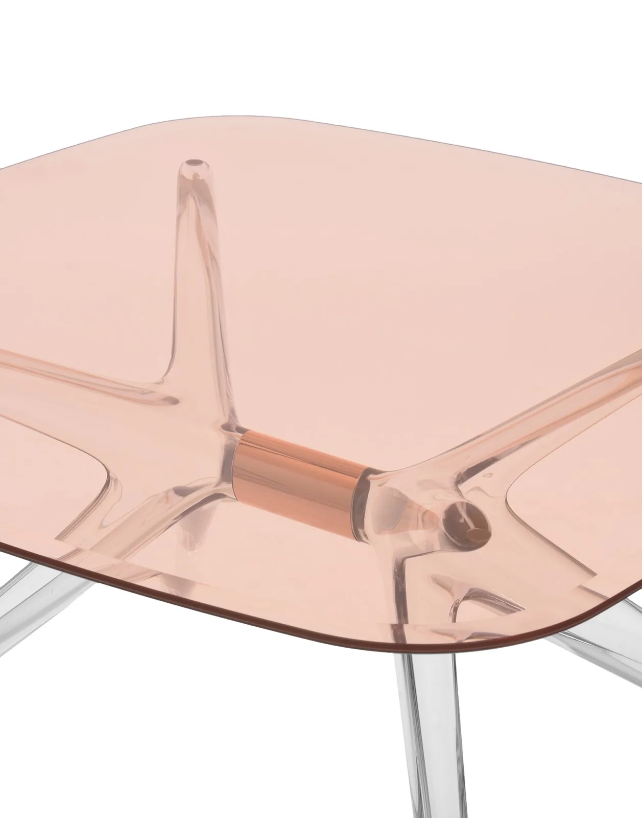 Стол журнальный Blast (розовый/бронзовый) 80см Kartell, арт. 4095/G2 — изображение товара 4