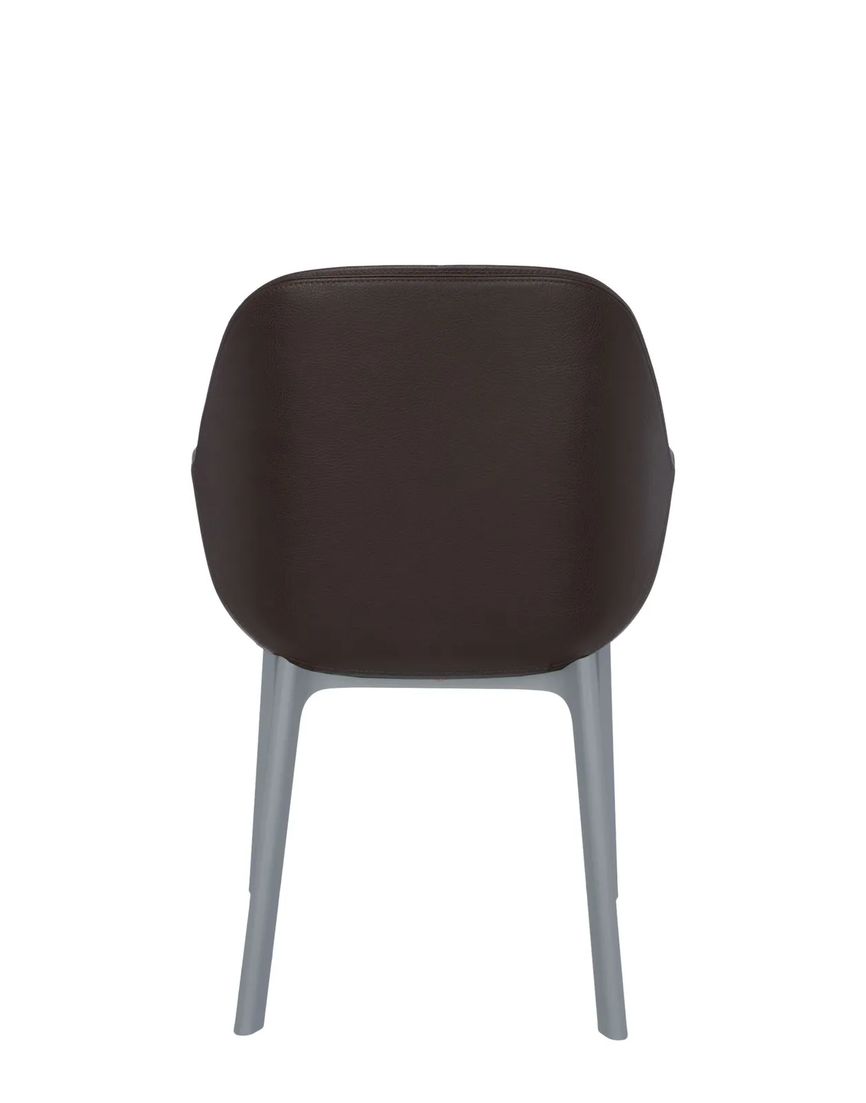 Кресло Clap (серое/коричневое) эко-кожа Kartell, арт. 4183/GM — изображение товара 2