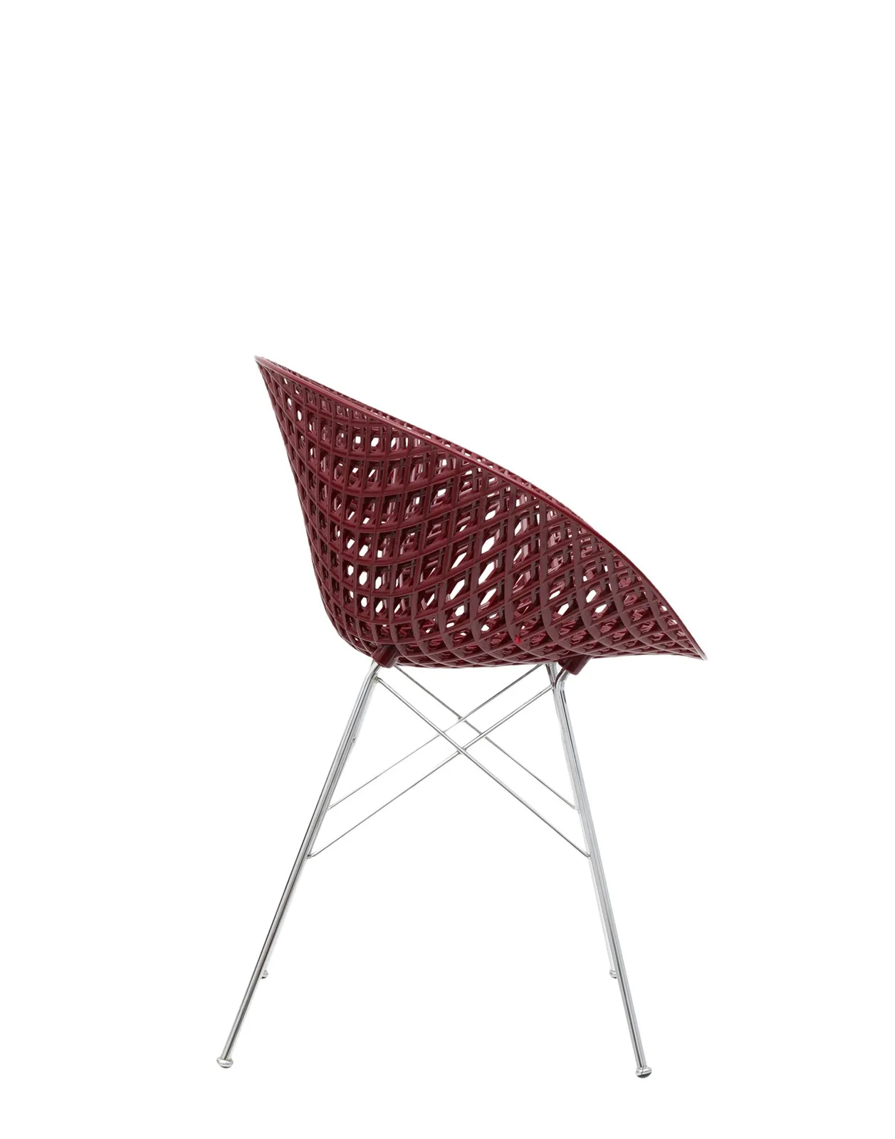 Кресло Smatrik (фиолетовое/хромированное) на ножках Kartell, арт. 5834/BP — изображение товара 2