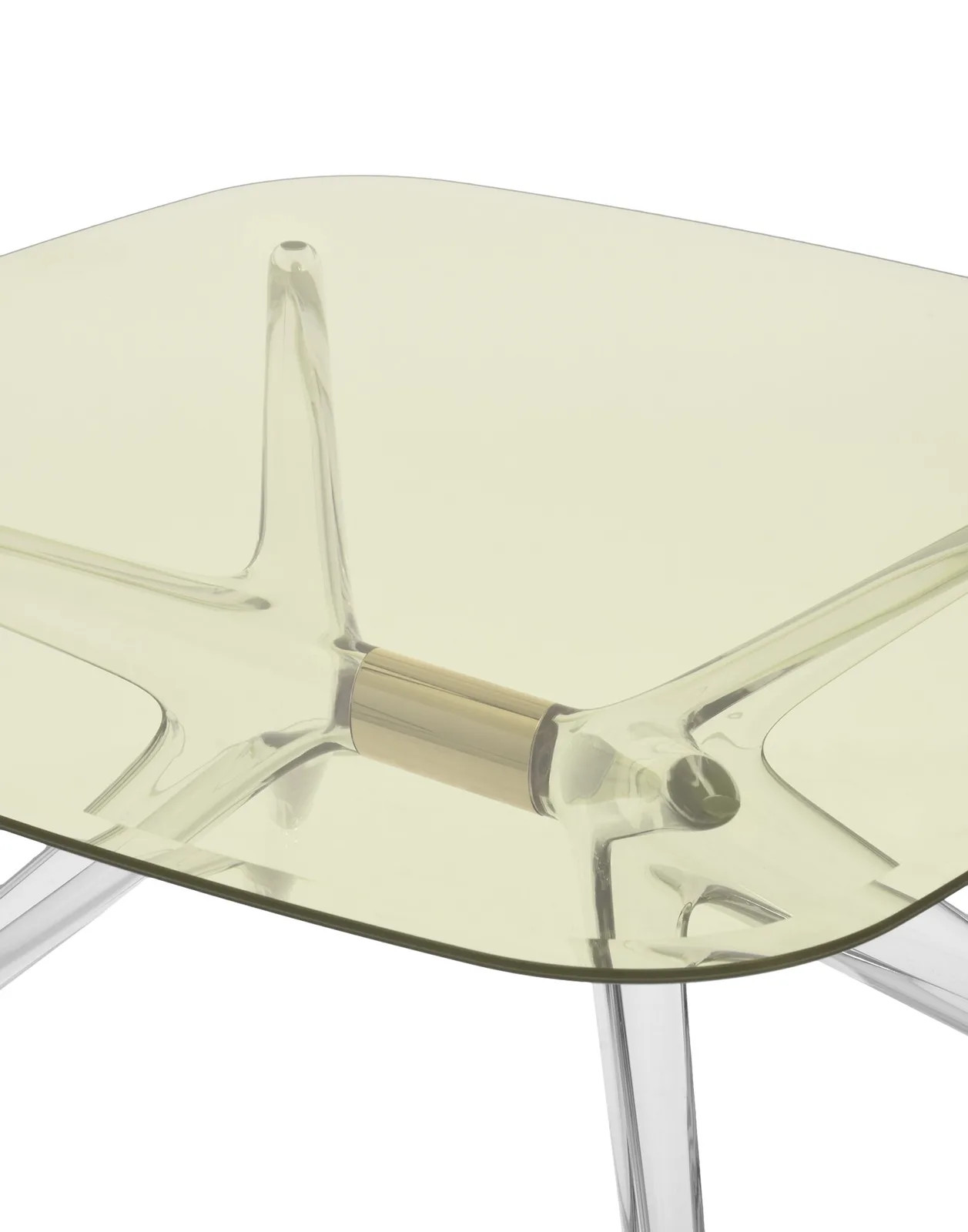 Стол журнальный Blast (желтый/бронзовый) 80см Kartell, арт. 4095/G4 — изображение товара 4