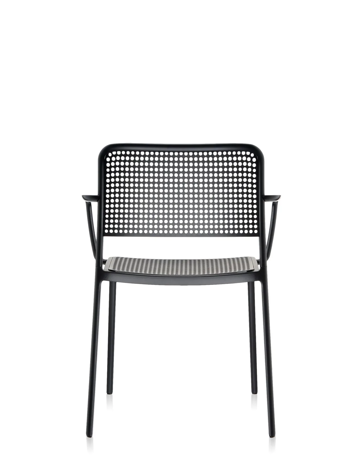 Стул Audrey с подлокотниками (серый/черный) Kartell, арт. 5876/N2 — изображение товара 2