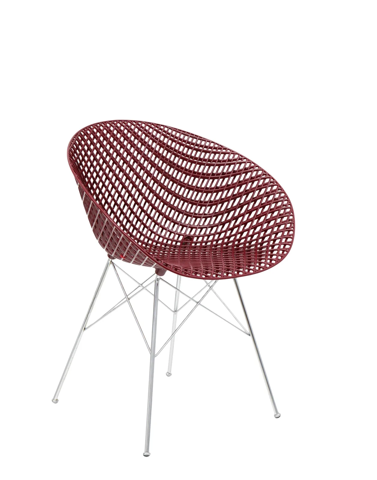 Кресло Smatrik (фиолетовое/хромированное) на ножках Kartell, арт. 5834/BP — изображение товара 3