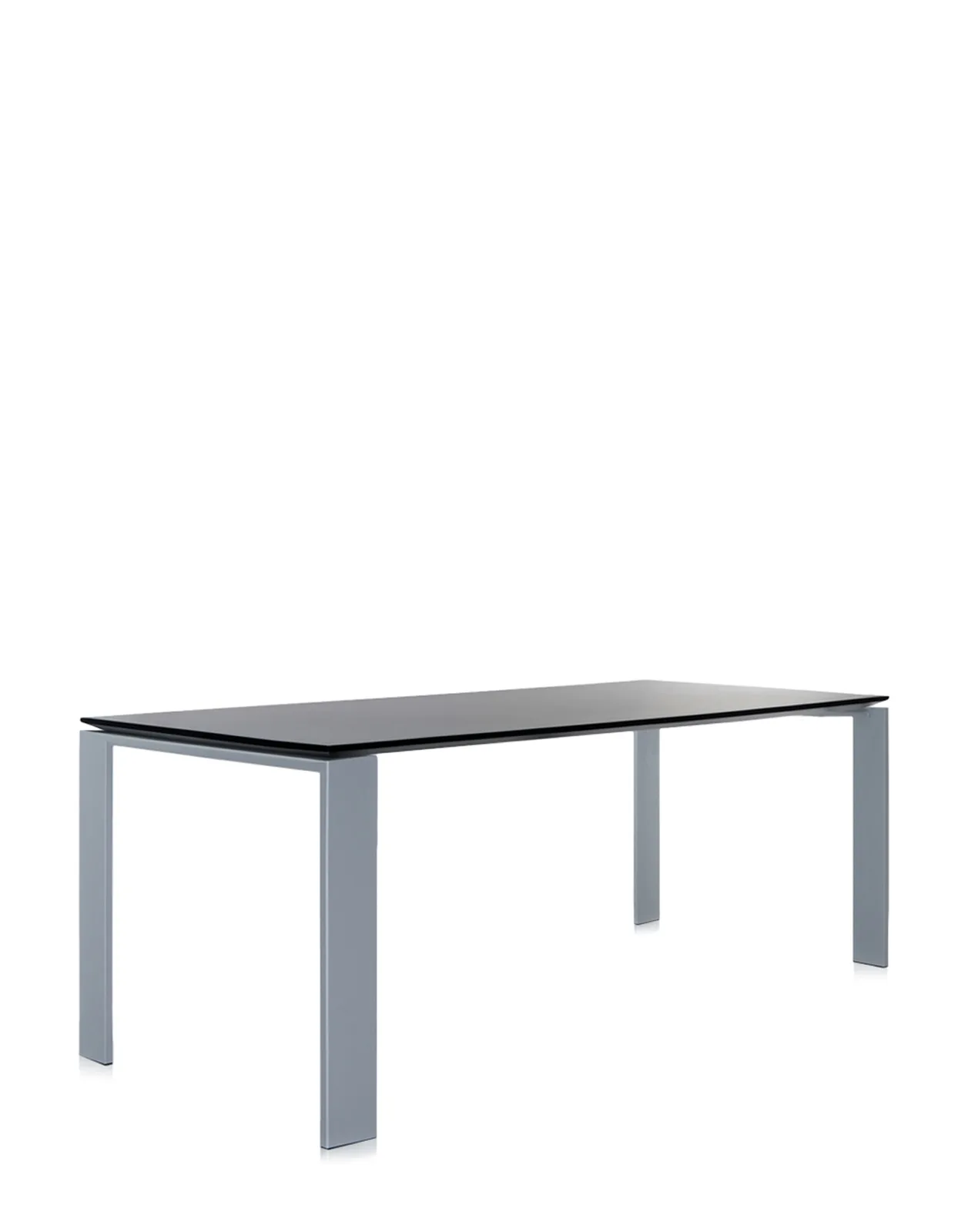 Стол офисный Four (черный/алюминиевый) 158x79см Kartell, арт. 4522/81 — изображение товара 3