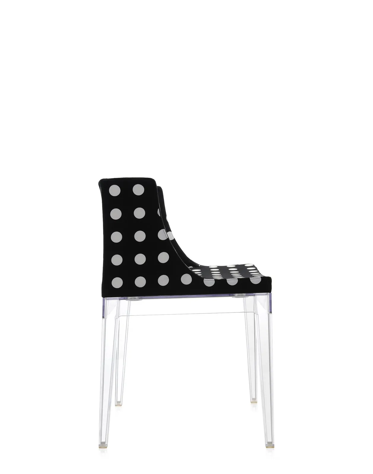 Кресло Mademoiselle (кристалл/черное) в ткани Moschino Kartell, арт. 4895/PN — изображение товара 3