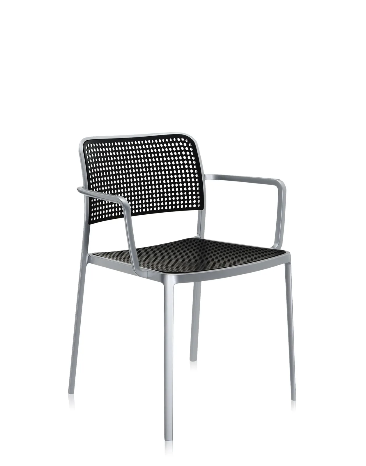 Стул Audrey Shiny с подлокотниками (черный/хромированный) Kartell, арт. 5878/L2 — изображение товара 4