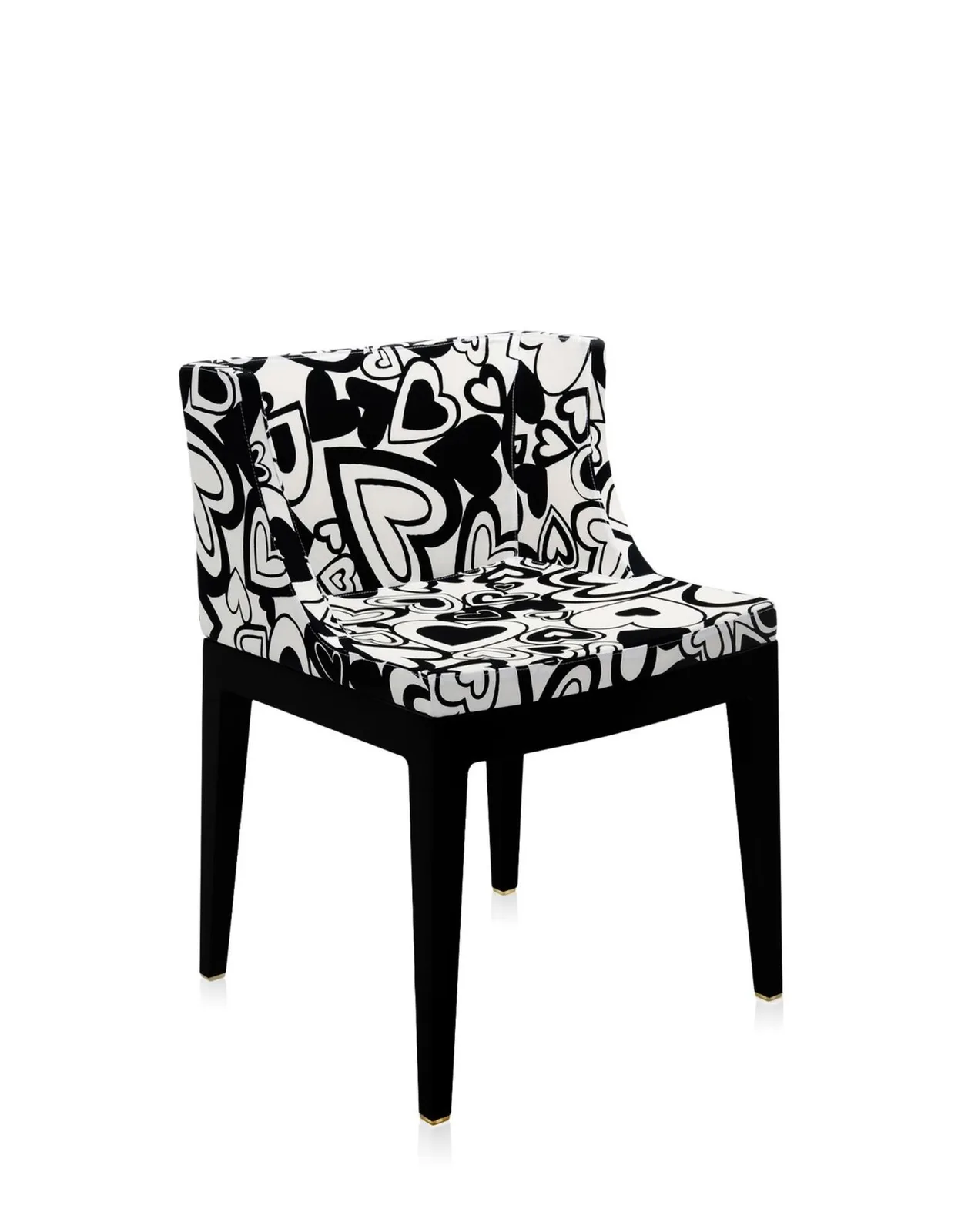 Кресло Mademoiselle (черное) в ткани Moschino Kartell