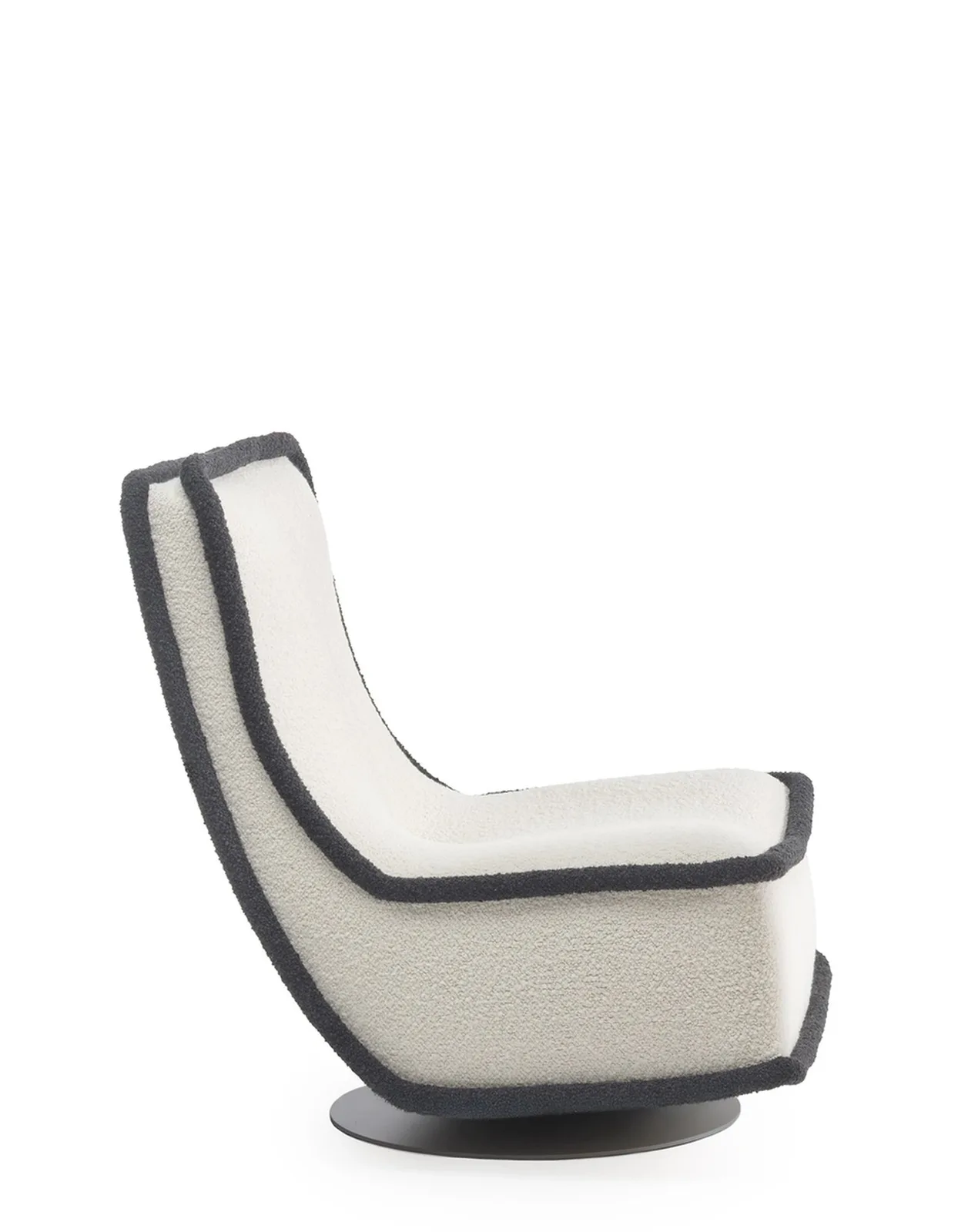 Кресло Bonheur du jour (белый/антрацитовый) букле Kartell, арт. 7295/BA — изображение товара 2