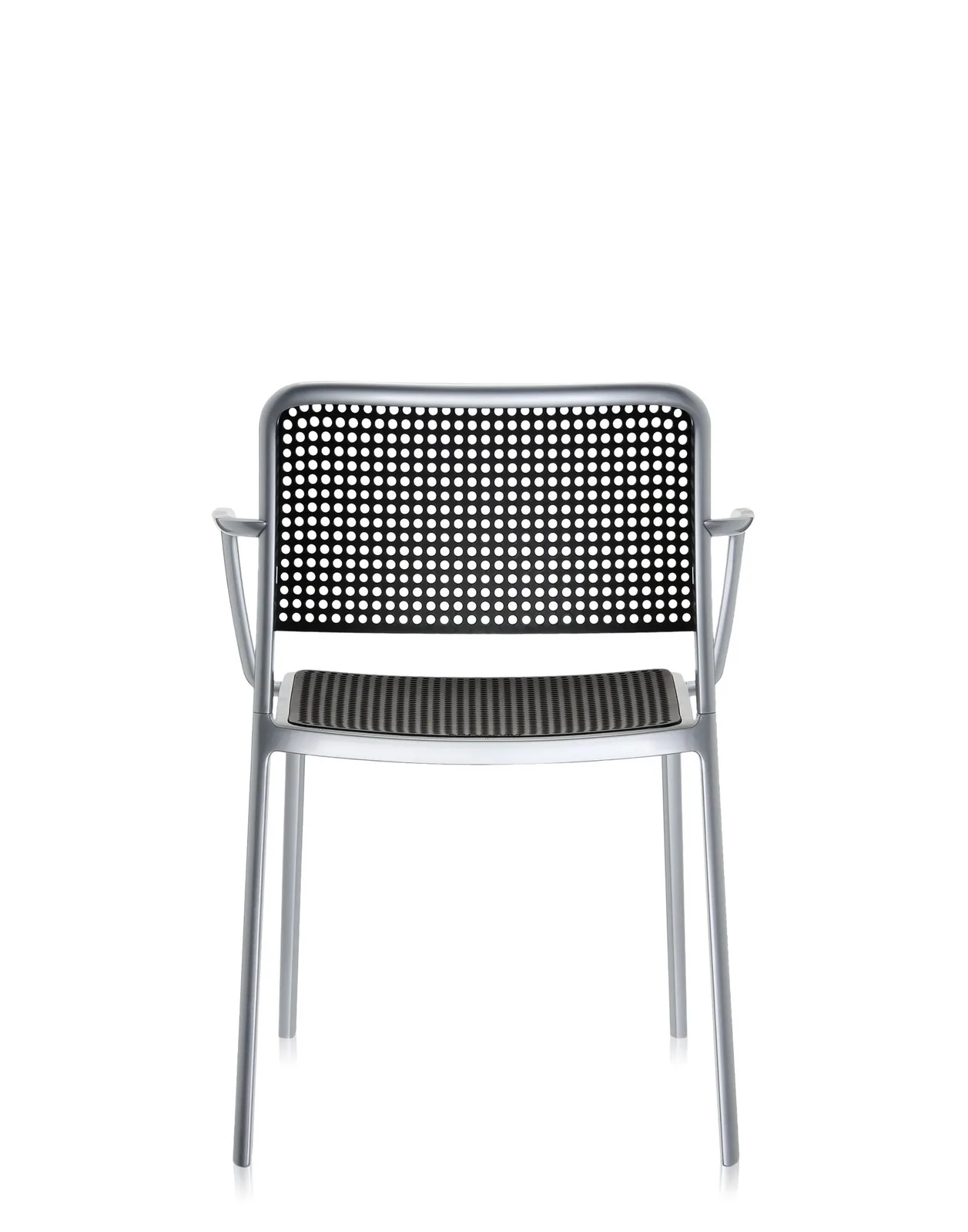 Стул Audrey Shiny с подлокотниками (черный/хромированный) Kartell, арт. 5878/L2 — изображение товара 2