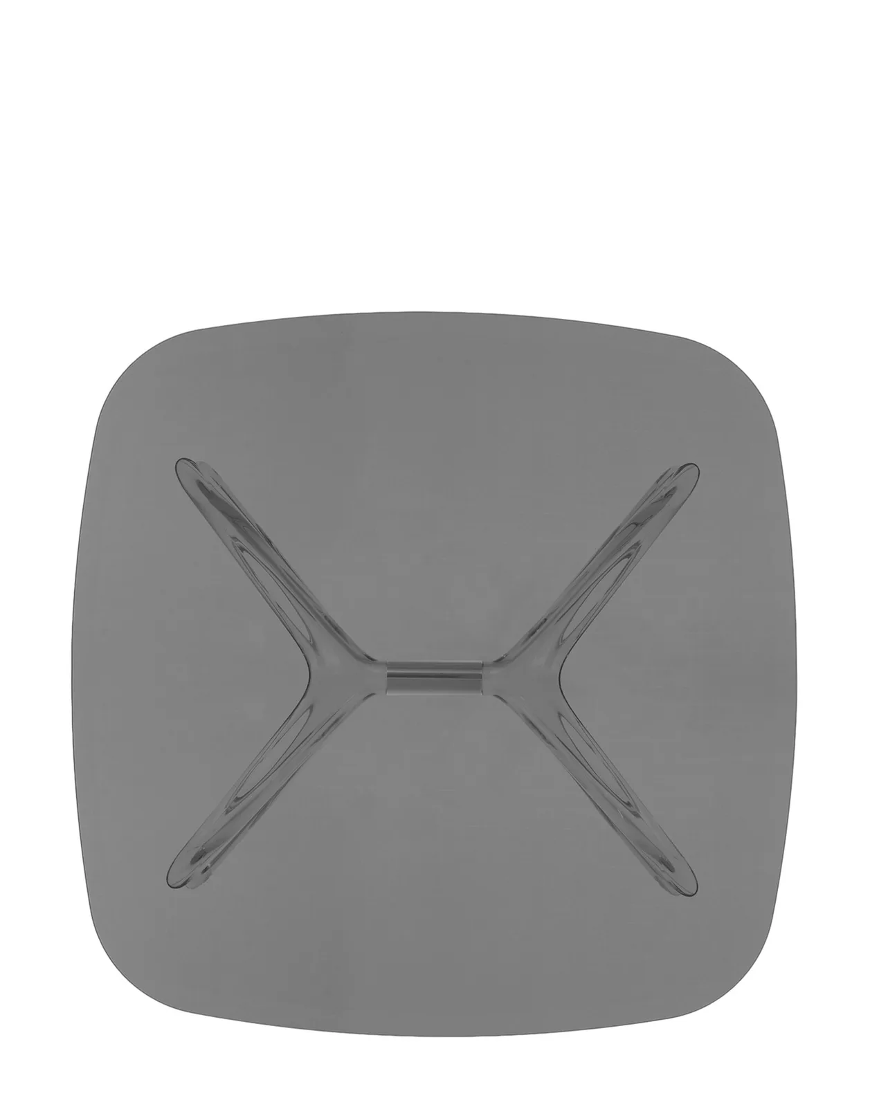 Стол журнальный Blast (дымчатый/хромированный) 80см Kartell, арт. 4095/C6 — изображение товара 3