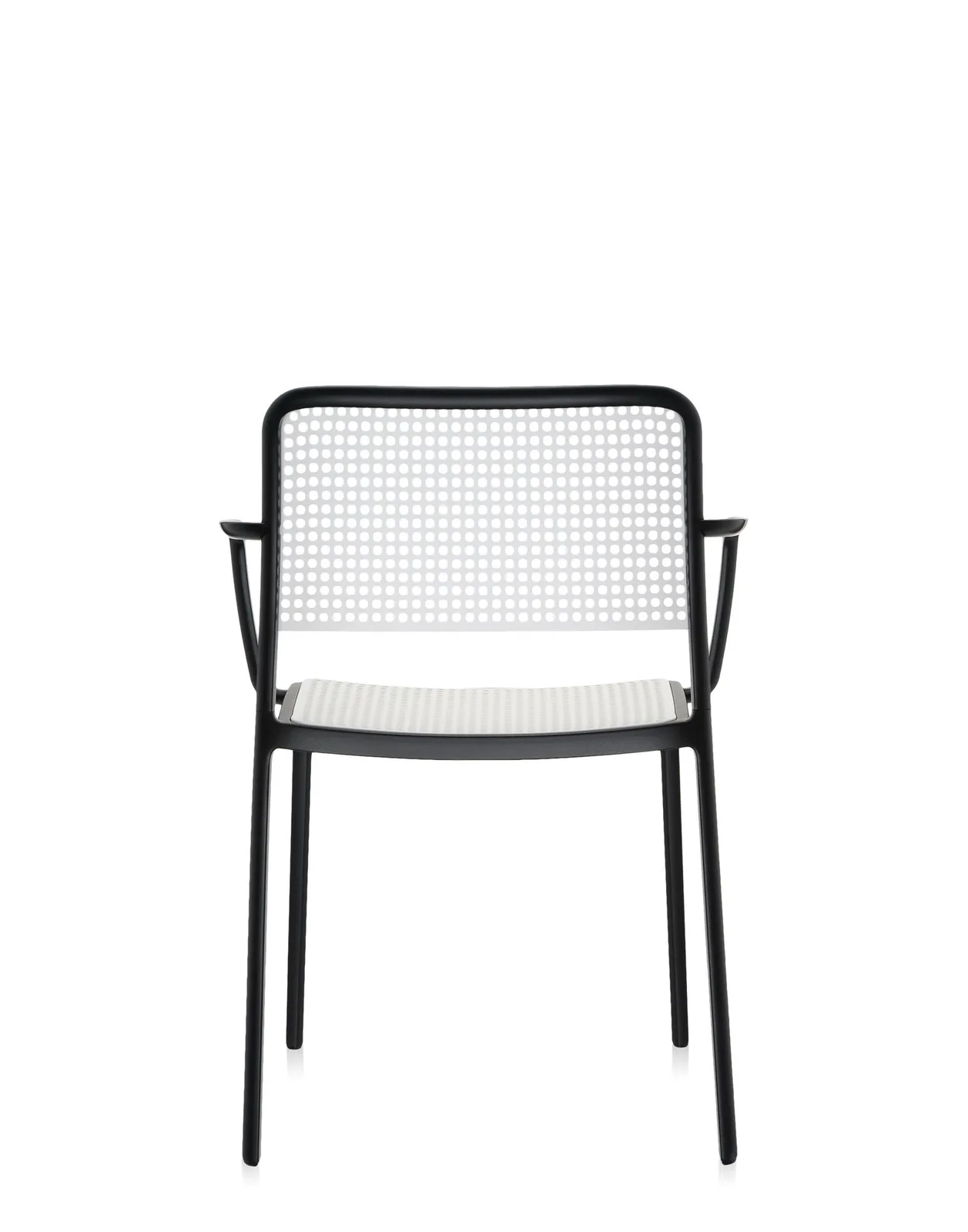 Стул Audrey с подлокотниками (бежевый/черный) Kartell, арт. 5876/N1 — изображение товара 4