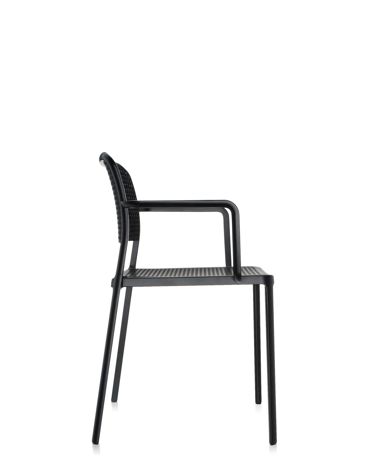 Стул Audrey с подлокотниками (серый/черный) Kartell, арт. 5876/N2 — изображение товара 3