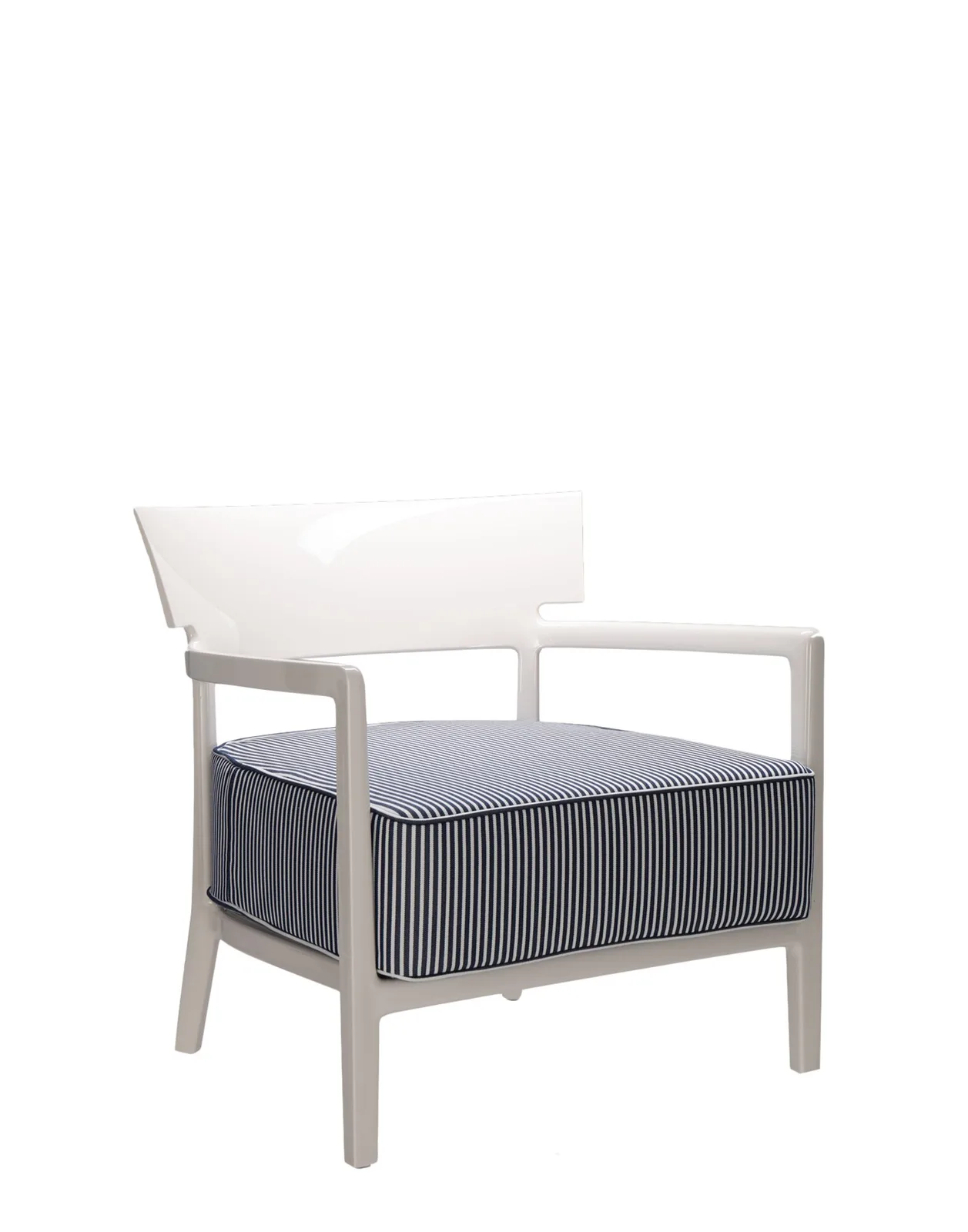 Кресло Cara (бежевое/синее) Kartell, арт. 5844/1L — изображение товара 2