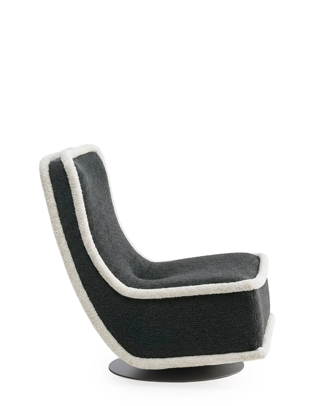 Кресло Bonheur du jour (антрацитовый/белый) букле Kartell, арт. 7295/AB — изображение товара 2