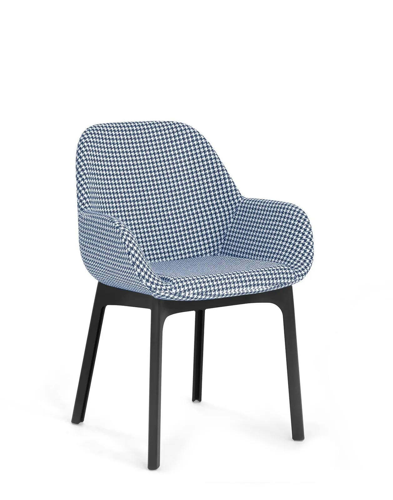 Кресло Clap (черное/синее) тисненая ткань Kartell, арт. 4182/NE — изображение товара 2