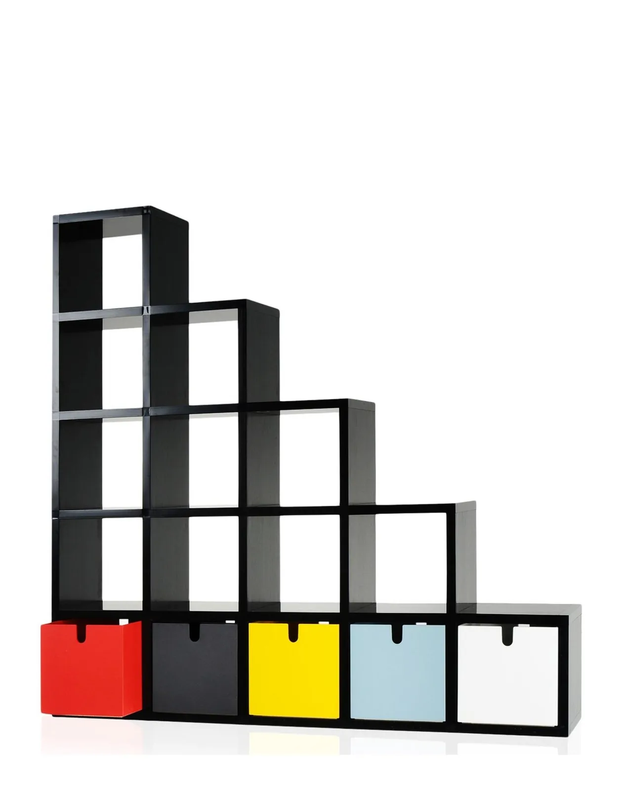 Шкаф книжный сборный Polvara (черный) Композиция 1 Kartell, арт. 4767/09 — изображение товара 3
