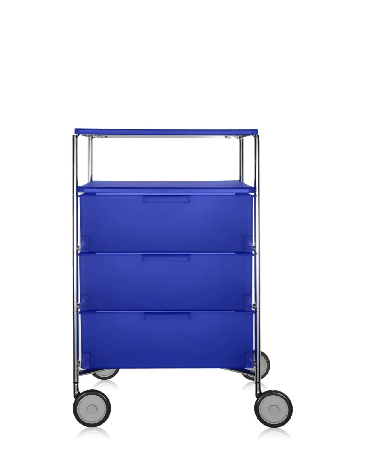 Контейнер Mobil на колесах (синий) с тремя ящиками и полкой Kartell, арт. 2020/L2 — изображение товара 2