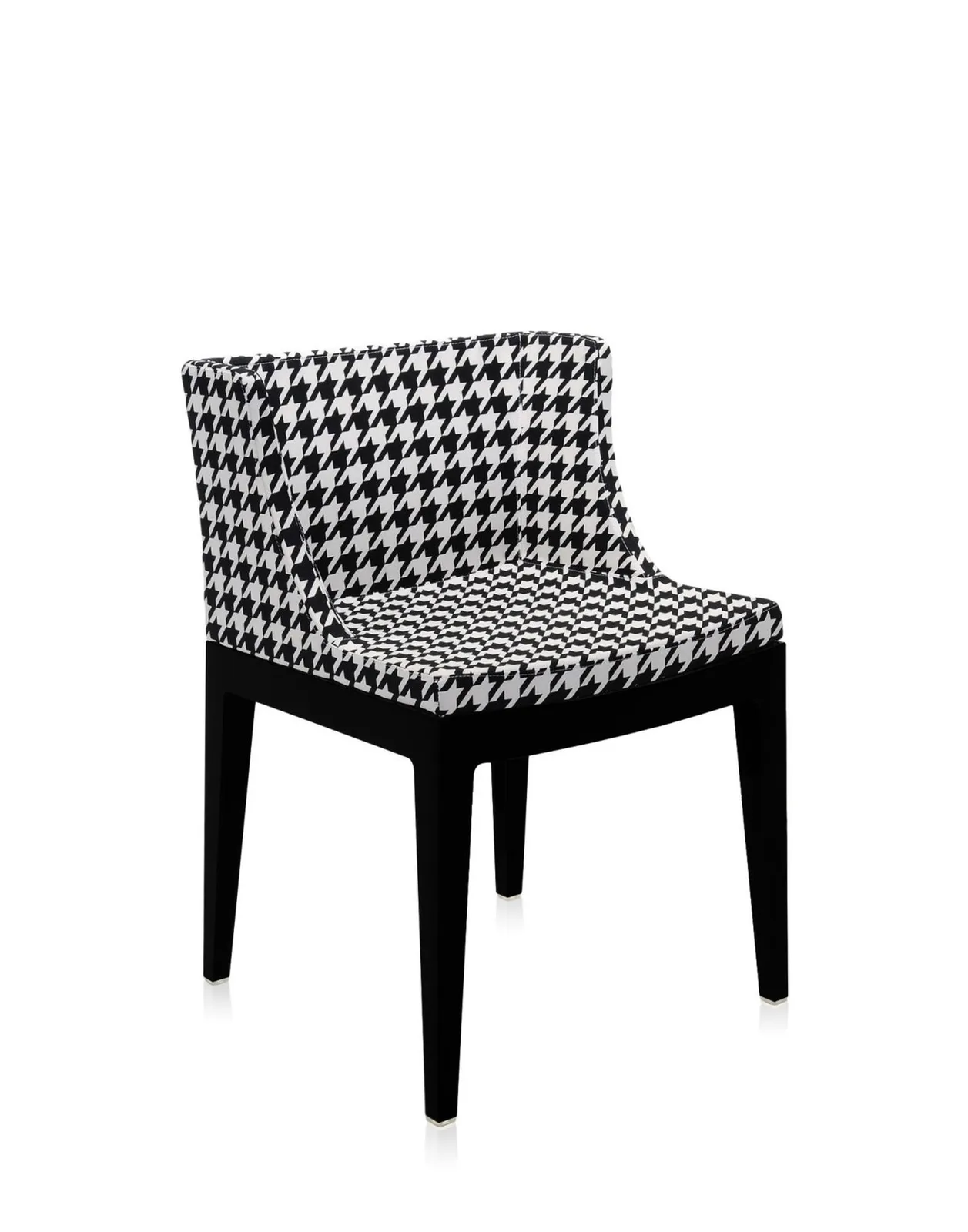Кресло Mademoiselle (черное/серое) в ткани Moschino Kartell