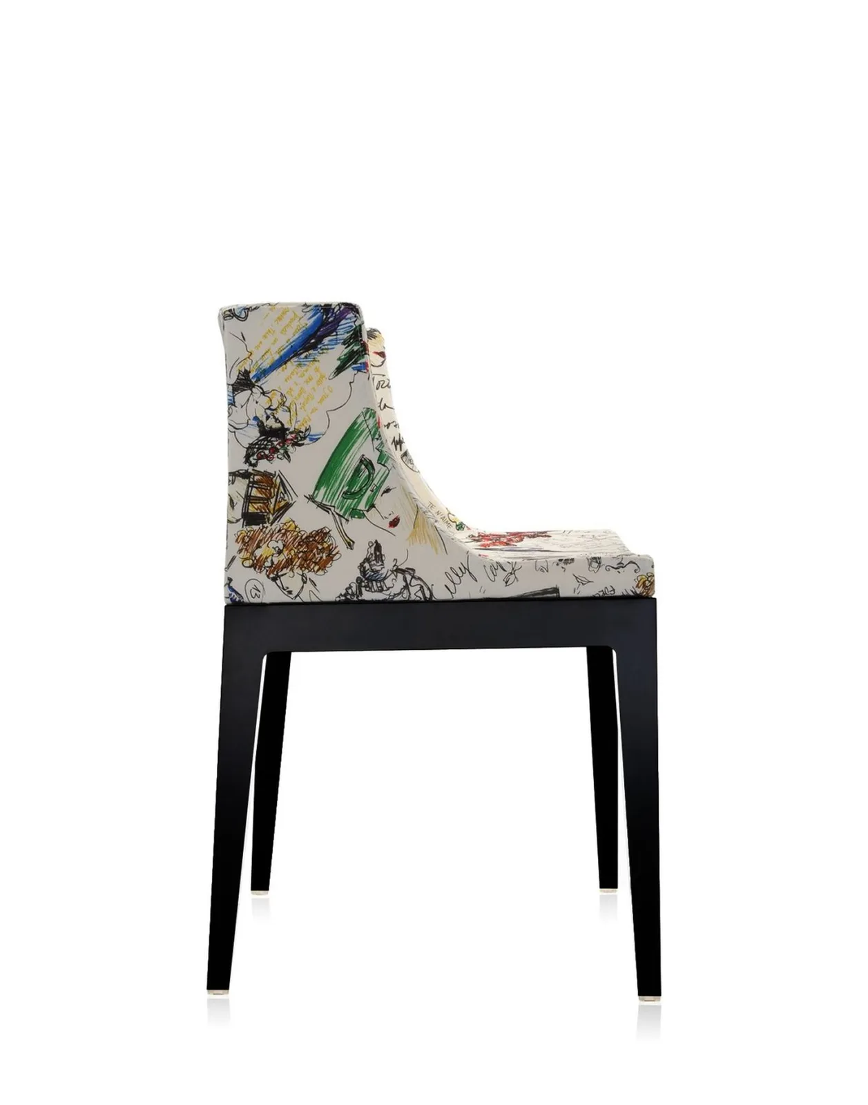 Кресло Mademoiselle (черное/бежевое) в ткани Moschino Kartell, арт. 4896/FM — изображение товара 3