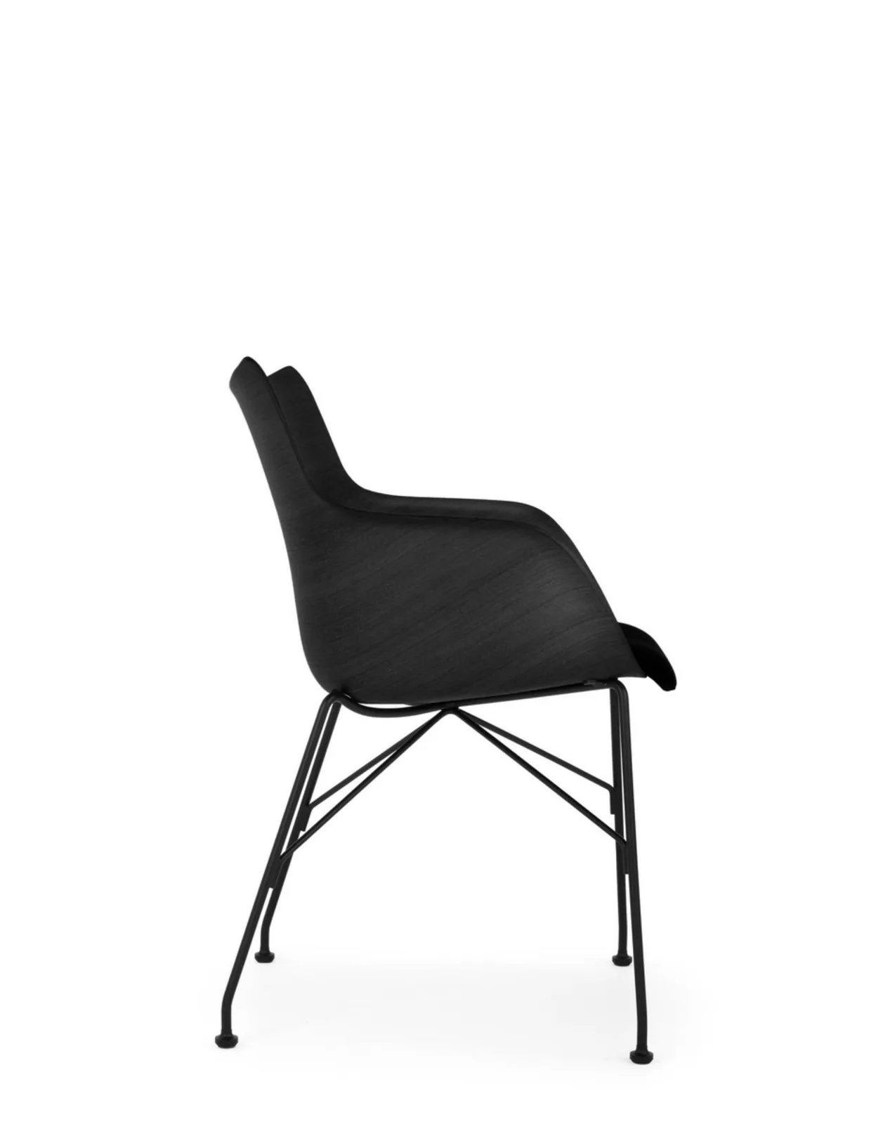 Кресло Q/Wood (черное дерево/черный) Kartell, арт. 5928/NN — изображение товара 3