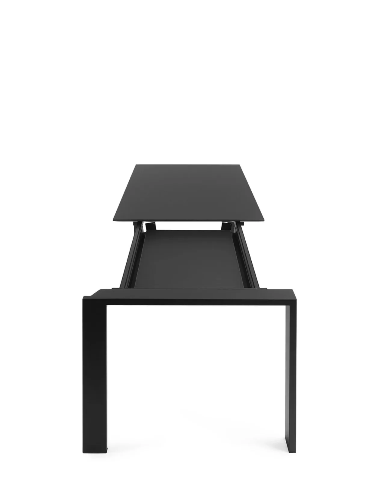 Стол Four раскладной (черный) 160+50+50х90 Kartell, арт. 4537/85 — изображение товара 3