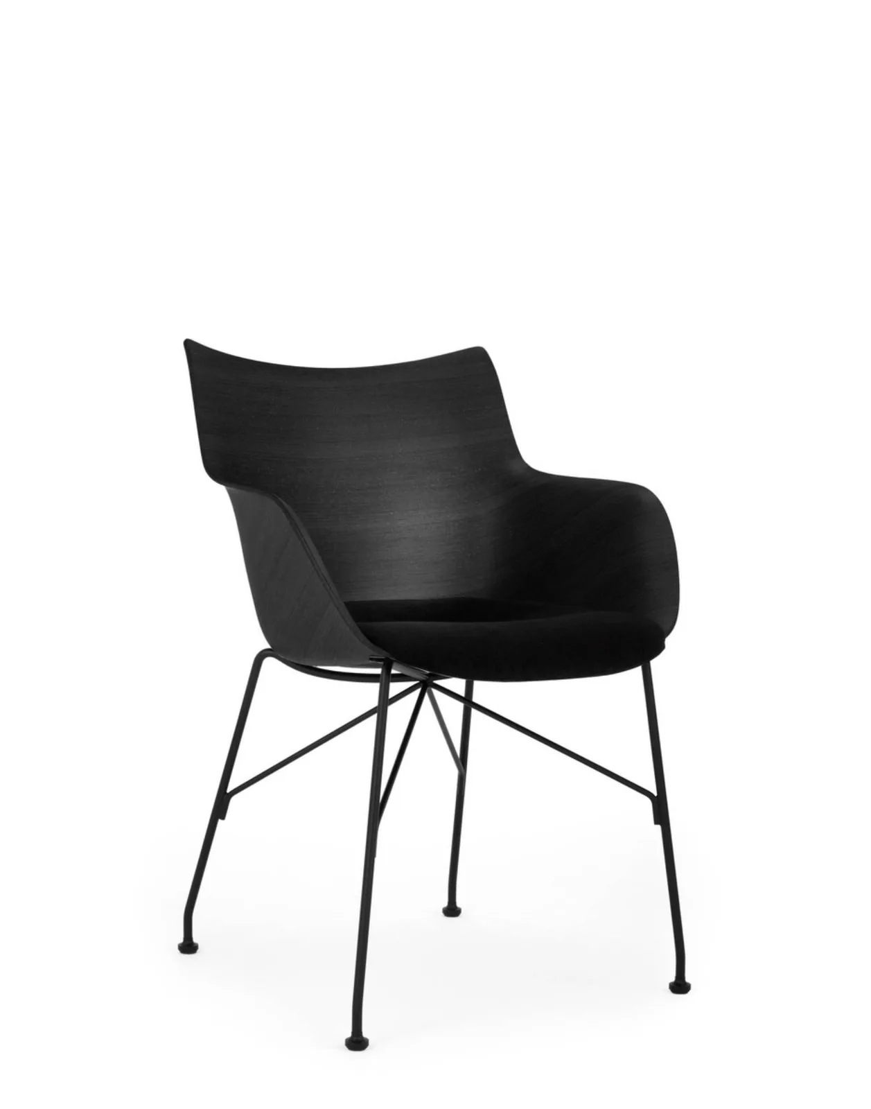 Кресло Q/Wood (черное дерево/черный) Kartell, арт. 5928/NN — изображение товара 2