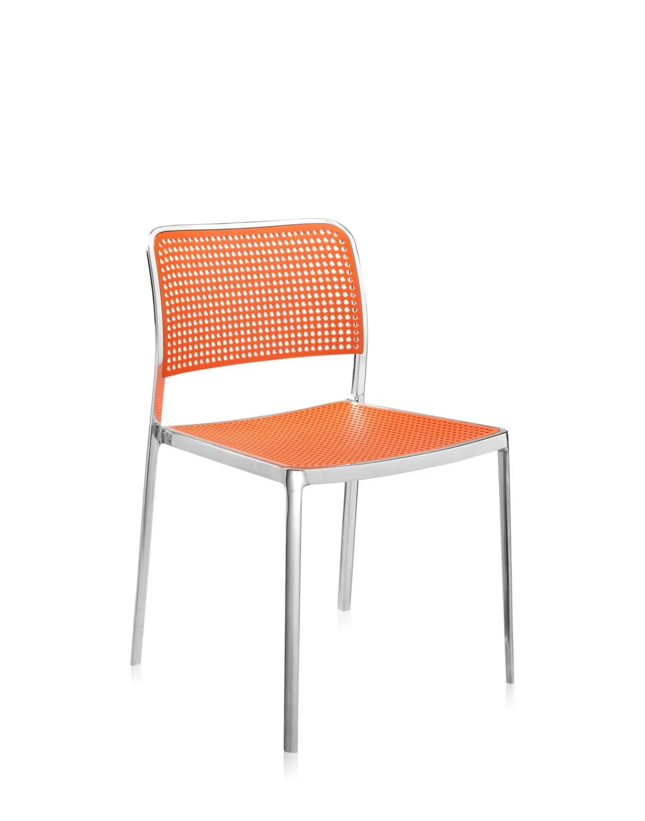 Стул Audrey Shiny (оранжевый/хромированный) Kartell, арт. 5877/L5 — изображение товара 3