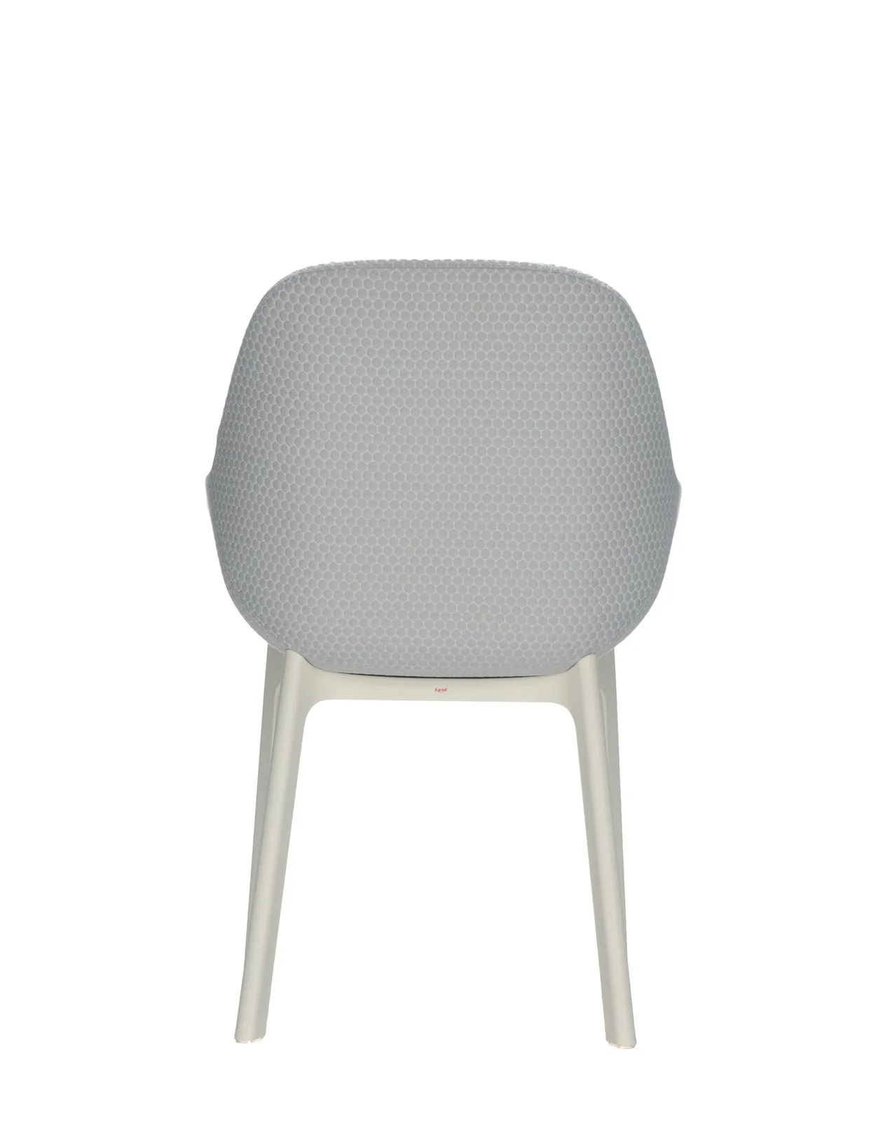 Кресло Clap (белое/серое) тисненая ткань Kartell, арт. 4182/B3 — изображение товара 4