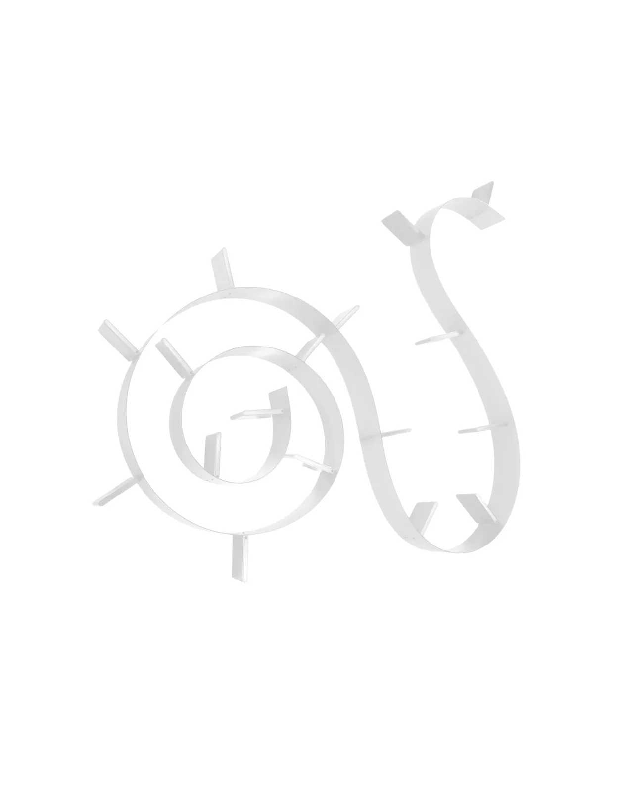 Полка книжная Bookworm (белая) 11 стоек, длина 520см Kartell, арт. 8005/03 — изображение товара 2