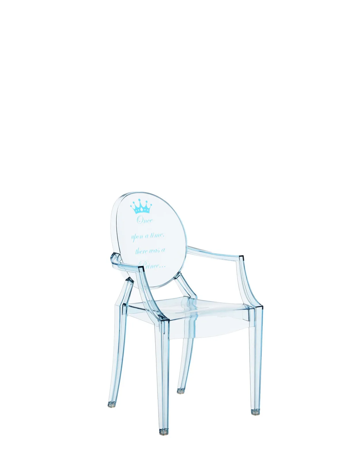 Стул детский Lou Lou Ghost (голубой) с рисунком Kartell, арт. 2855/55 — изображение товара 2