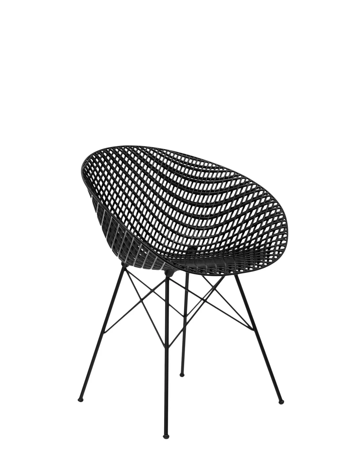 Кресло Smatrik (черное) для улицы на ножках Kartell, арт. 5836/09 — изображение товара 2