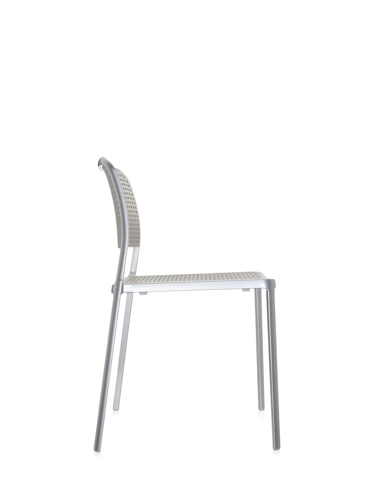 Стул Audrey Shiny (серый/хромированный) Kartell, арт. 5877/L3 — изображение товара 3