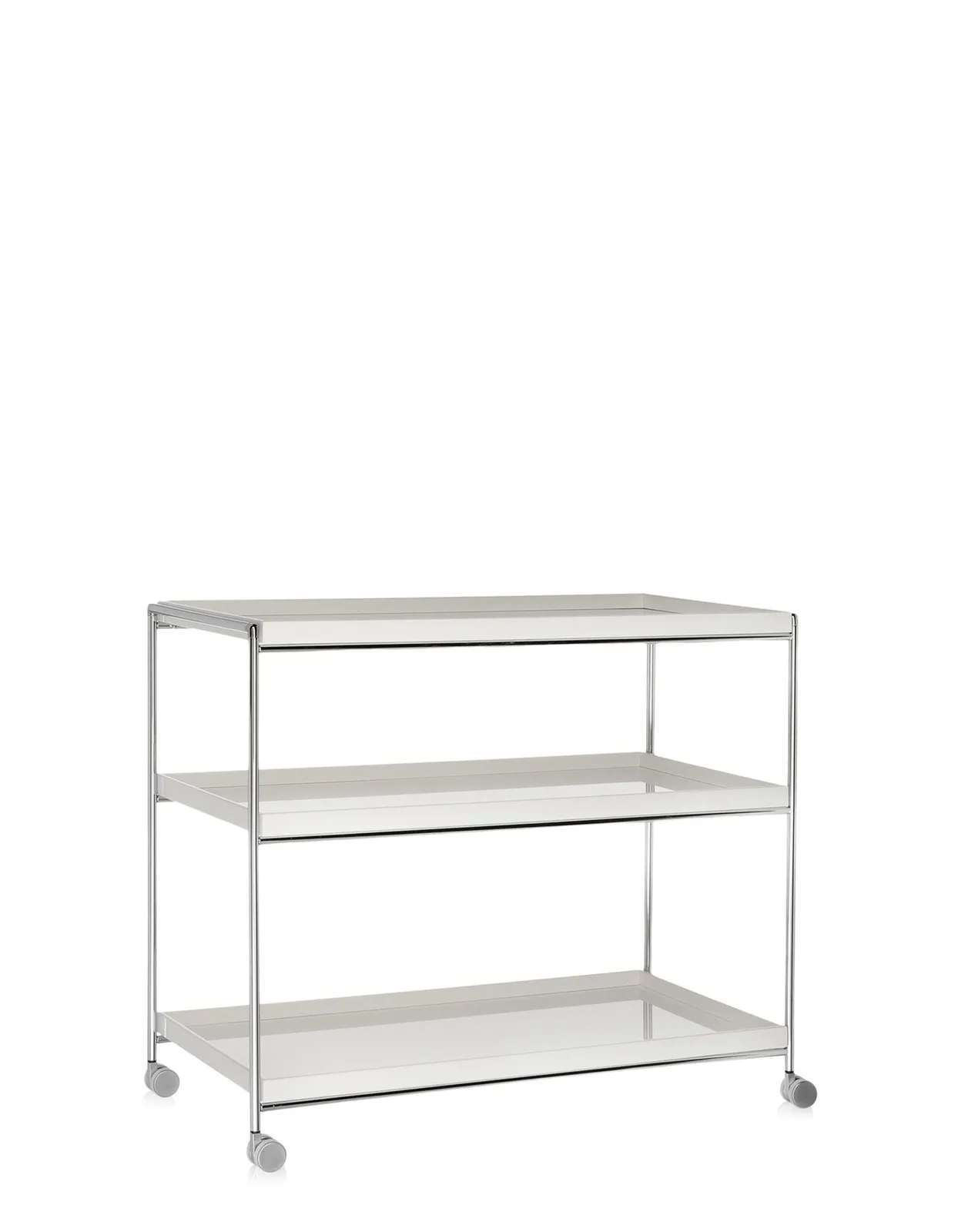 Консоль Trays (белая) 80x40см, на колесах Kartell, арт. 4416/03 — изображение товара 3