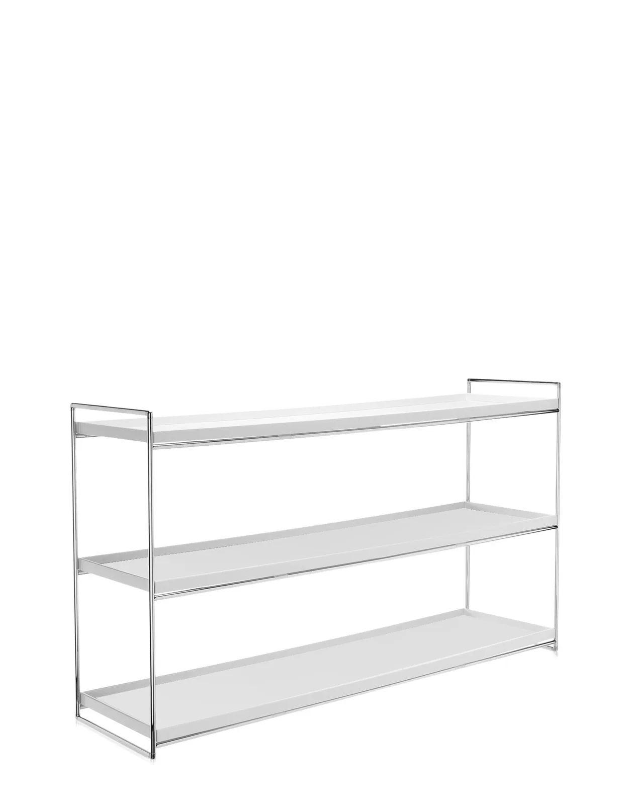 Консоль Trays (белая) 140x40см, двухуровневая Kartell, арт. 4418/03 — изображение товара 3
