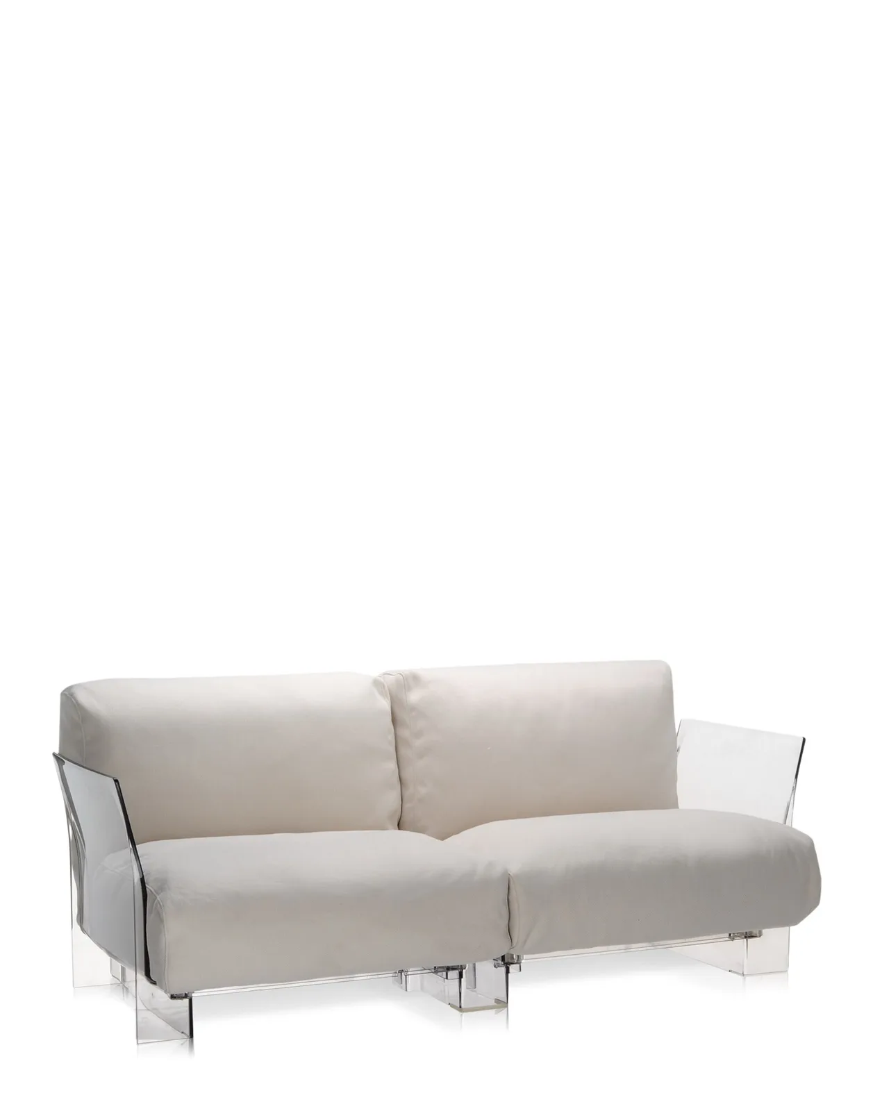 Диван Pop двухсекционный (бежевый/кристалл) Kartell, арт. 7042/21 — изображение товара 2