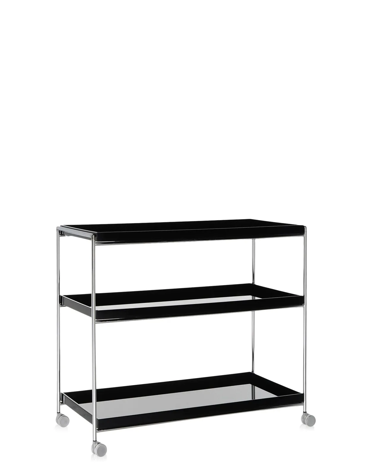 Консоль Trays (черная) 80x40см, на колесах Kartell, арт. 4416/09 — изображение товара 3