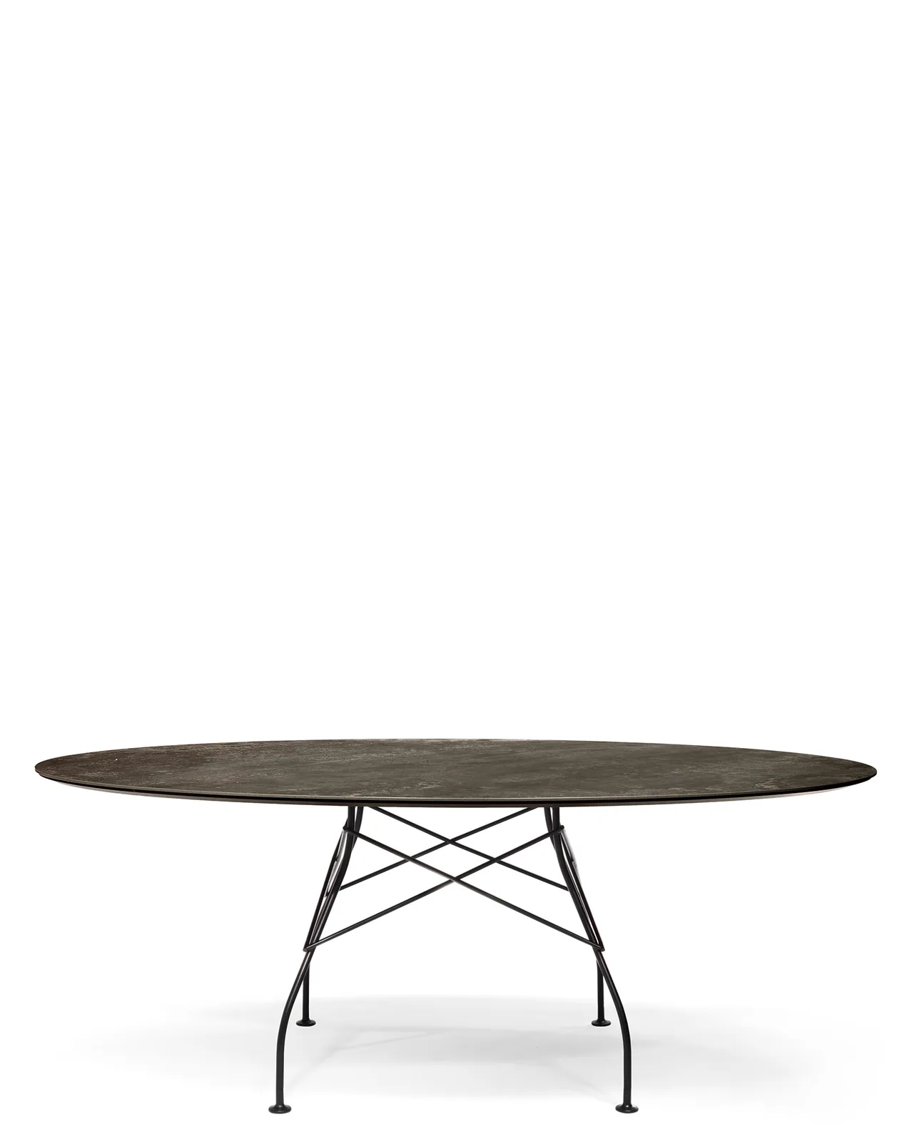 Стол Glossy (черный) 192x118см, мрамор Kartell, арт. 4573/CN