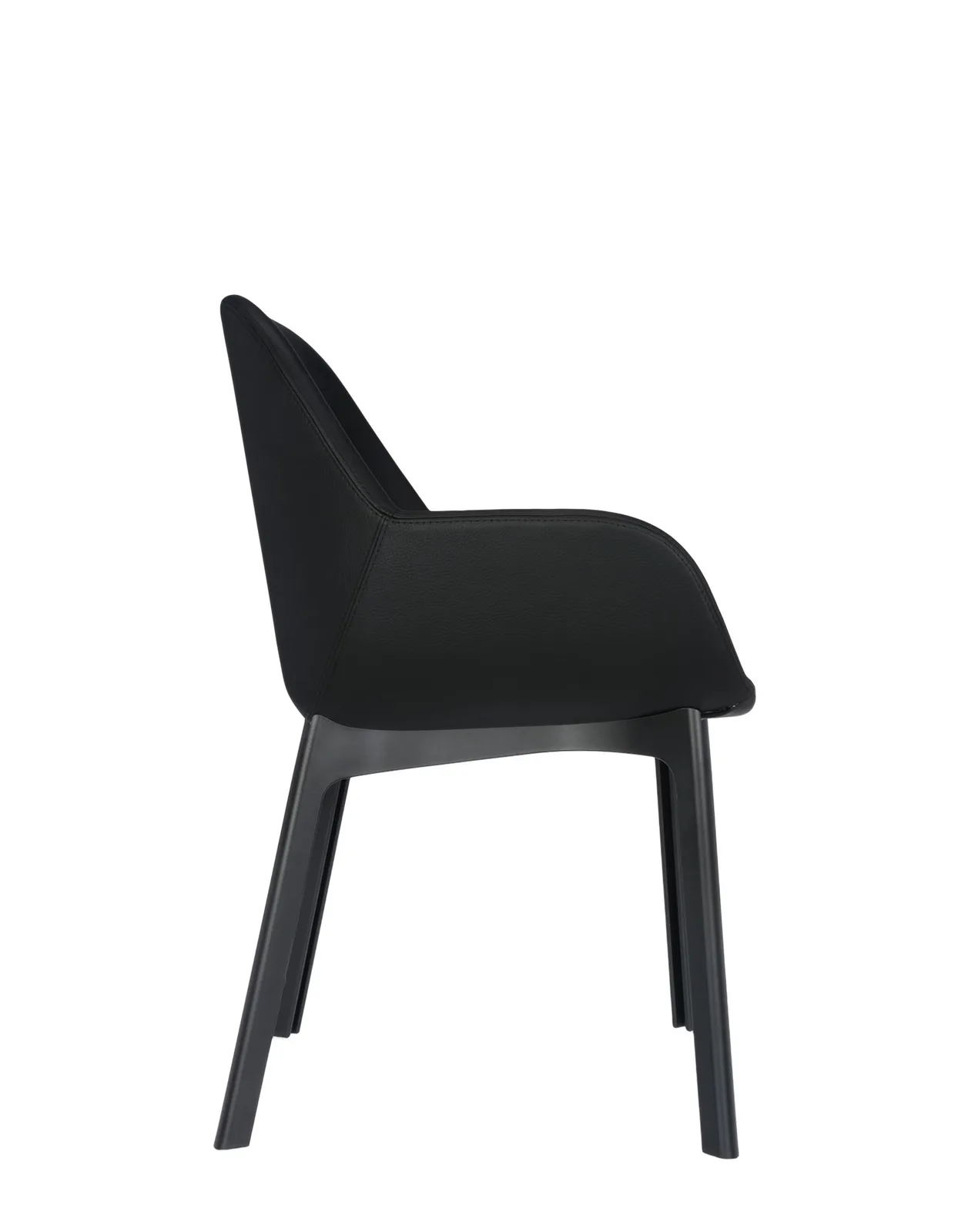 Кресло Clap (черное) эко-кожа Kartell, арт. 4183/NN — изображение товара 3