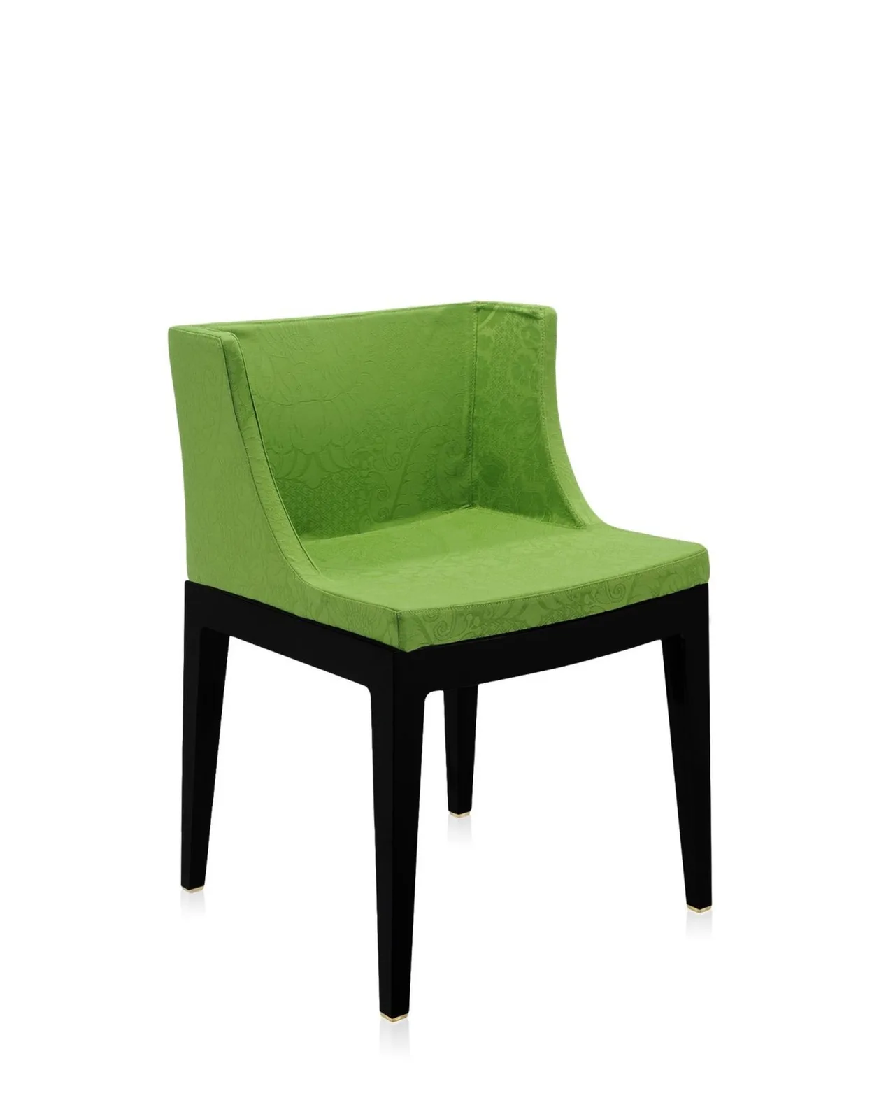 Кресло Mademoiselle (черное/зеленое) в ткани Moschino Kartell