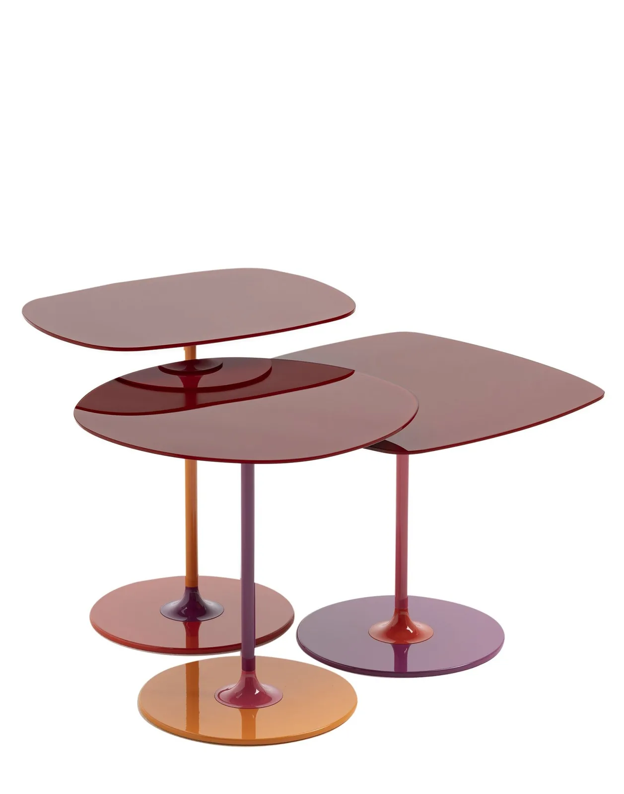 Стол журнальный Thierry (красный) 50X50см Kartell, арт. 4040/BO — изображение товара 4