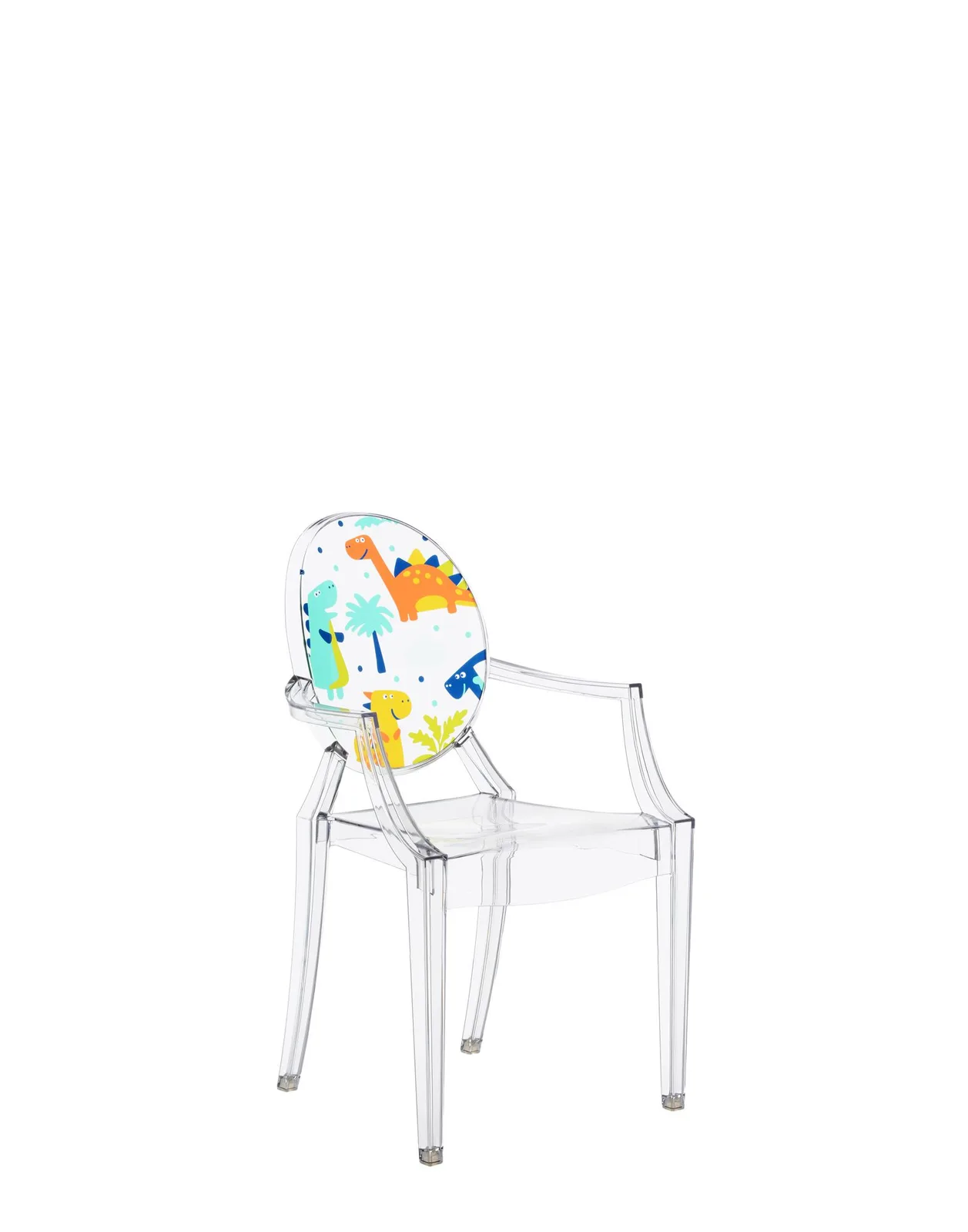 Стул детский Lou Lou Ghost (кристалл) с рисунком Kartell, арт. 2855/44 — изображение товара 2