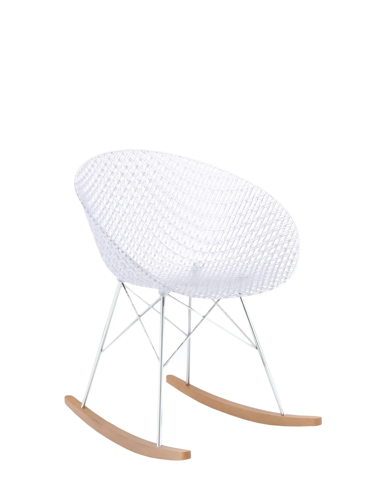 Кресло Smatrik (кристалл/хромированное) на салазках Kartell, арт. 5835/B4 — изображение товара 2