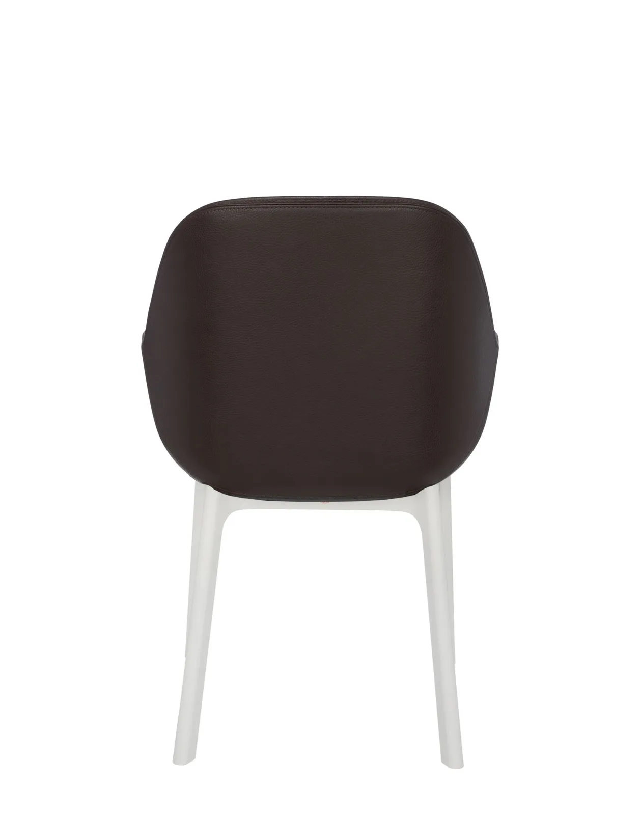 Кресло Clap (белое/коричневое) эко-кожа Kartell, арт. 4183/BM — изображение товара 2