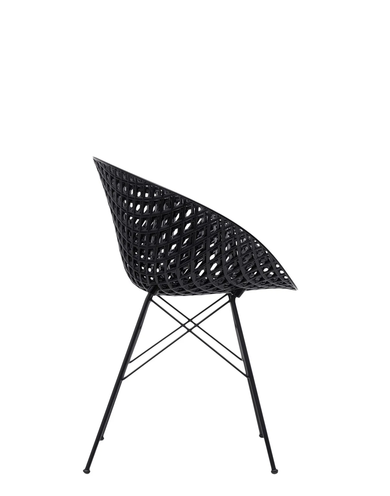 Кресло Smatrik (черное) для улицы на ножках Kartell, арт. 5836/09 — изображение товара 3