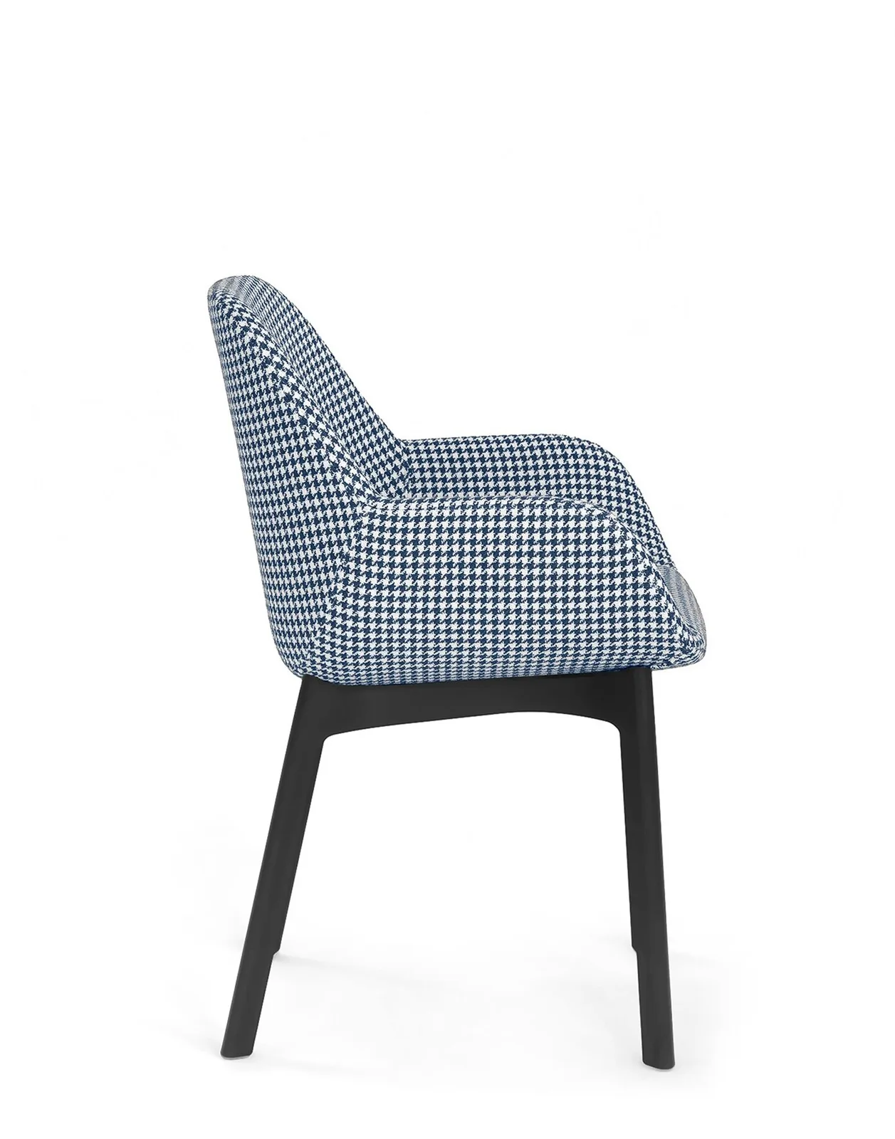 Кресло Clap (черное/синее) тисненая ткань Kartell, арт. 4182/NE — изображение товара 3