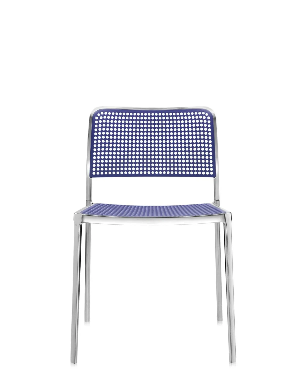 Стул Audrey Shiny (синий/хромированный) Kartell, арт. 5877/L7 — изображение товара 4